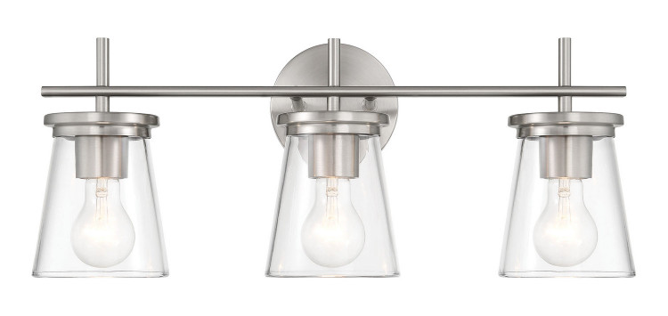 Craftmade - 60403-BNK - Three Light Vanity - Connell - Brushed Polished Nickel