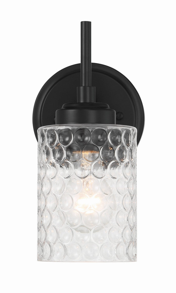 Craftmade - 60501-FB - One Light Wall Sconce - Claire - Flat Black