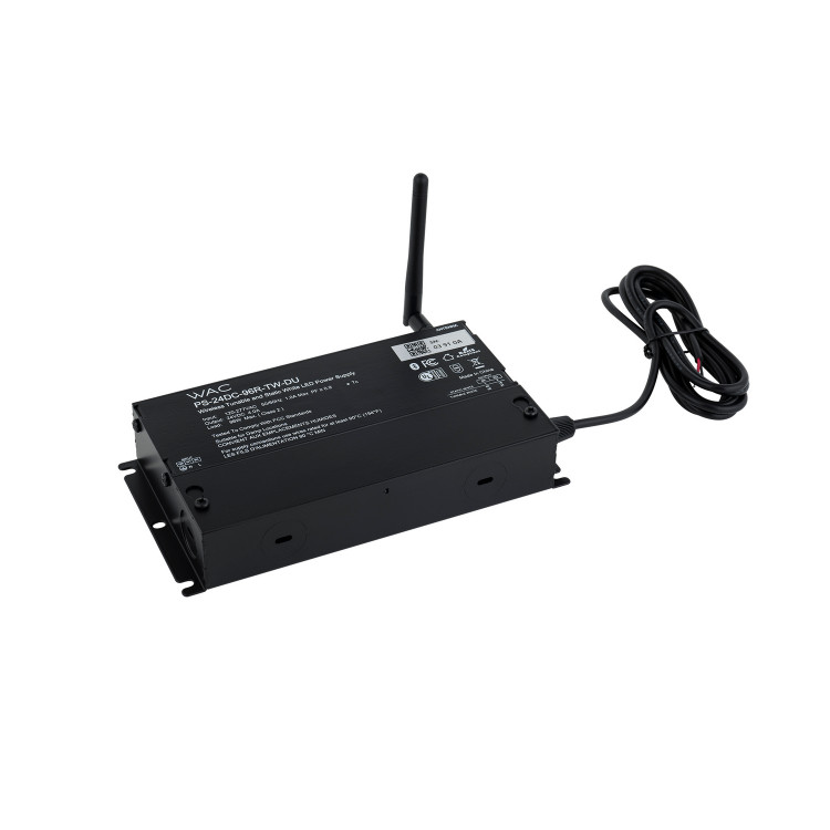 W.A.C. Lighting - PS-24DC-96R-TW-DU - Power Supply / Controller - Invisiled Duet - BLACK