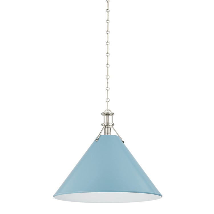 Hudson Valley - MDS352L-PN/BB - One Light Pendant - Painted No. 2 - Polished Nickel