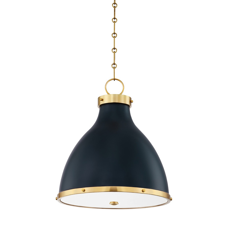 Hudson Valley - MDS361-AGB/DBL - Two Light Pendant - Painted No. 3 - Aged Brass