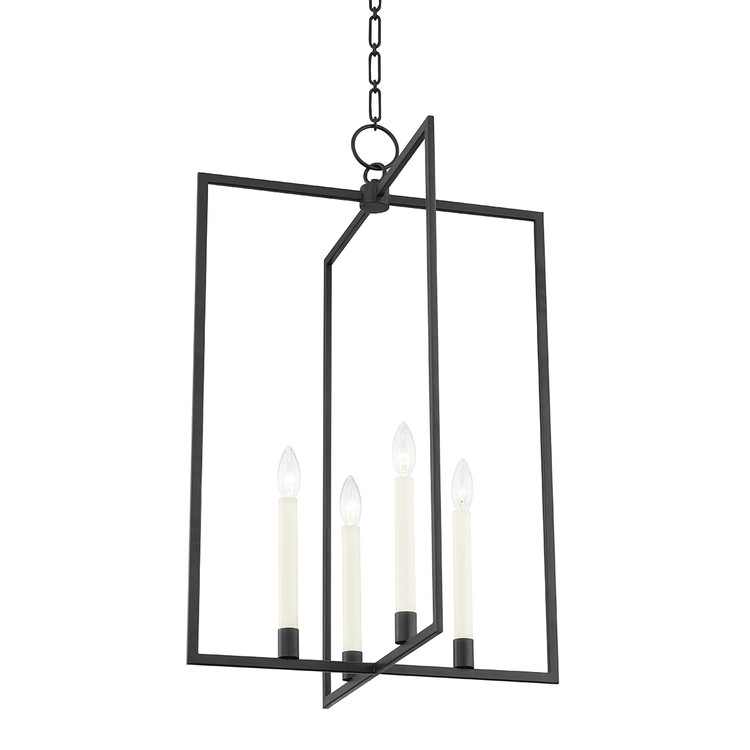 Hudson Valley - MDS422-AI - Four Light Lantern - Middleborough - Aged Iron