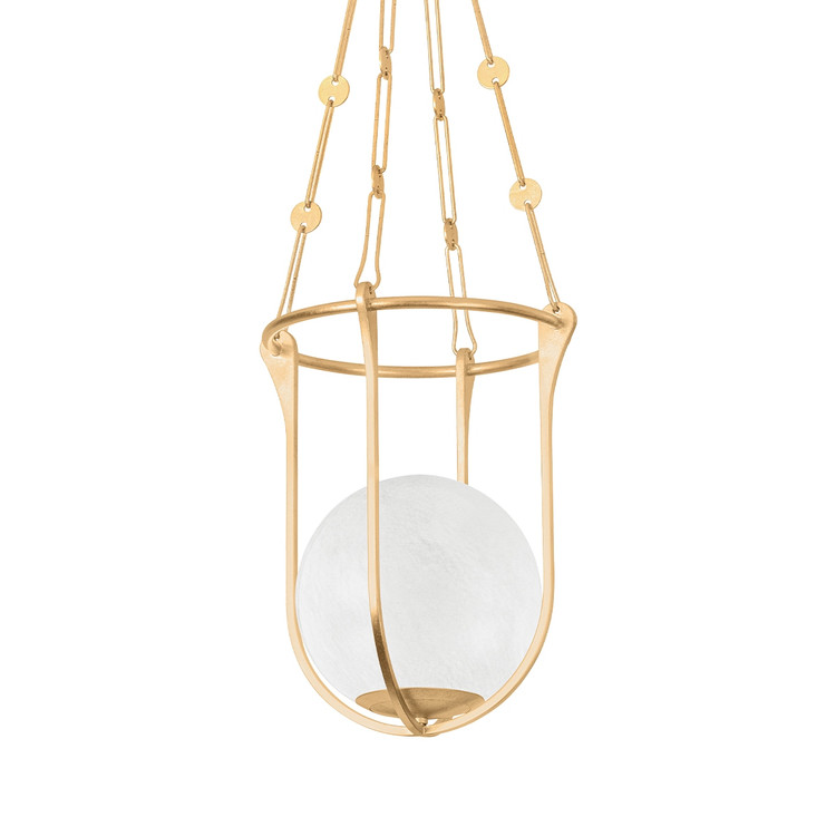 Hudson Valley - 1614-VGL - One Light Lantern - Verbank - Vintage Gold Leaf