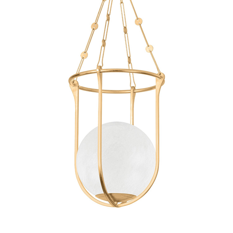 Hudson Valley - 1618-VGL - One Light Lantern - Verbank - Vintage Gold Leaf