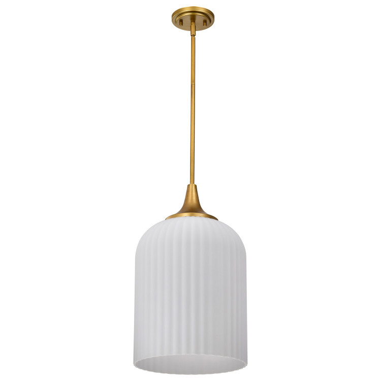 Nuvo Lighting - 60-8666 - One Light Pendant - Solara - Natural Brass