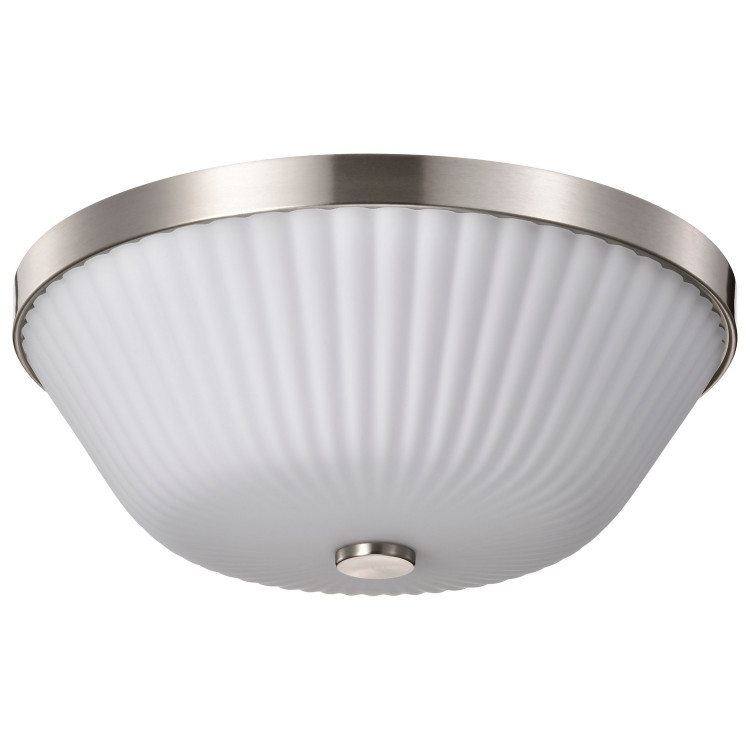 Nuvo Lighting - 60-8735 - Three Light Flush Mount - Royale - Brushed Nickel
