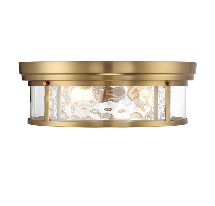 Lighting One E - V6-L6-4906-4-322 - Four Light Flush Mount - Ashton - Warm Brass