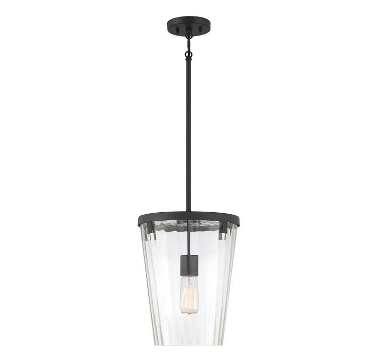Lighting One E - V6-L7-2322-1-89 - One Light Pendant - Dimond - Matte Black