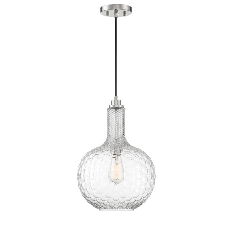 Lighting One E - V6-L7-2930-1-109 - One Light Pendant - Kantor - Polished Nickel
