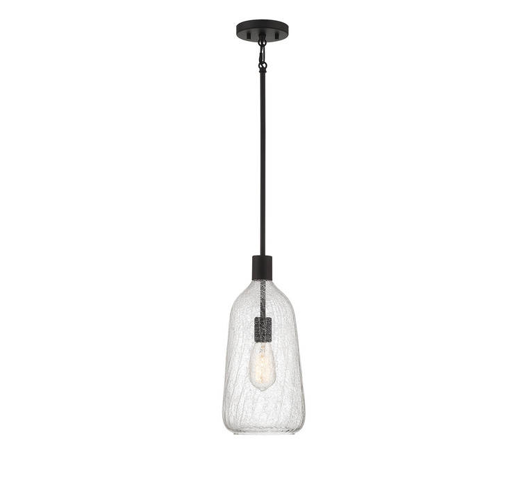 Lighting One E - V6-L7-4801-1-89 - One Light Pendant - Adair - Matte Black