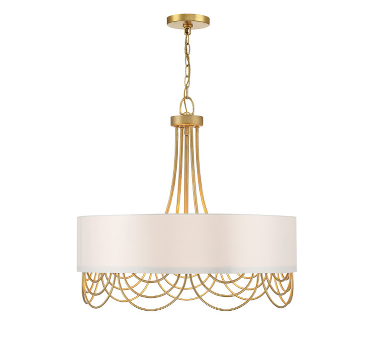 Lighting One E - V6-L7-7100-4-260 - Four Light Pendant - Croix - True Gold