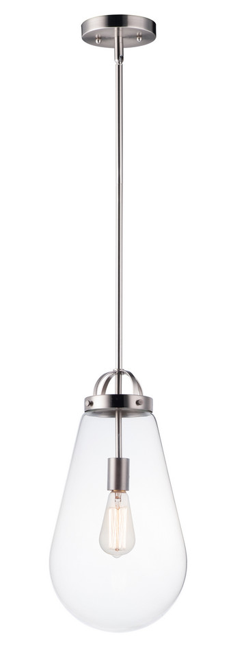 Maxim - 10095CLSN - One Light Pendant - Nyla - Satin Nickel