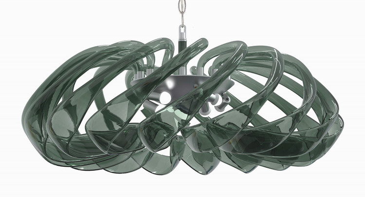 Metropolitan - N9449 - Eight Light Pendant - Donatella - Polished Nickel