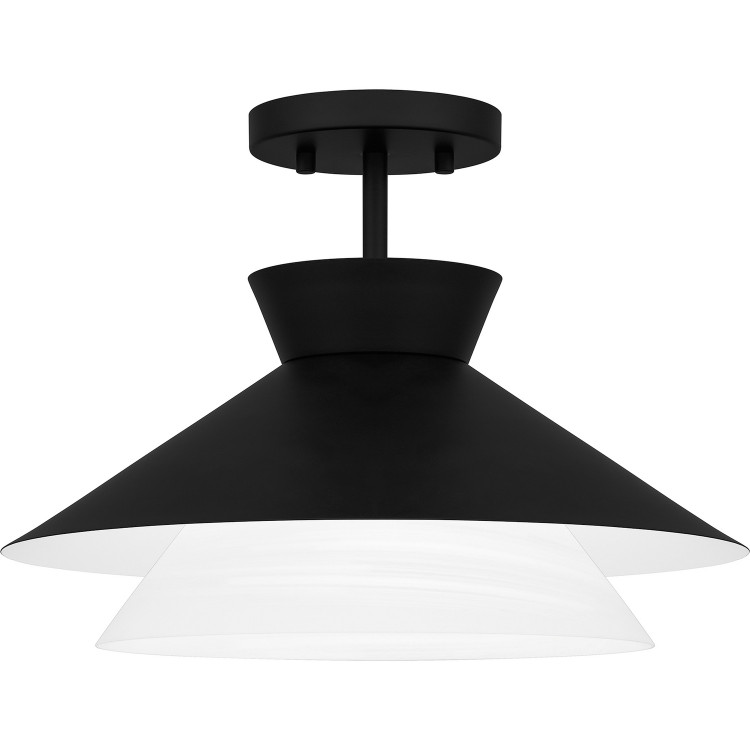 Quoizel - QSF6171MBK - One Light Semi Flush Mount - Quoizel Semi-Flush Mount - Matte Black