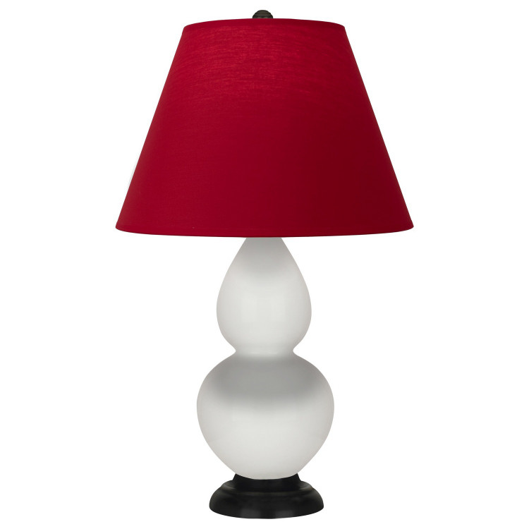 Robert Abbey - 1650R - One Light Accent Lamp - Small Double Gourd - Lily Glazed Ceramic w/Deep Patina Bronze
