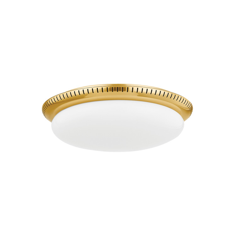 Hudson Valley - 3114-AGB - LED Flush Mount - North Castle - Aged Brass