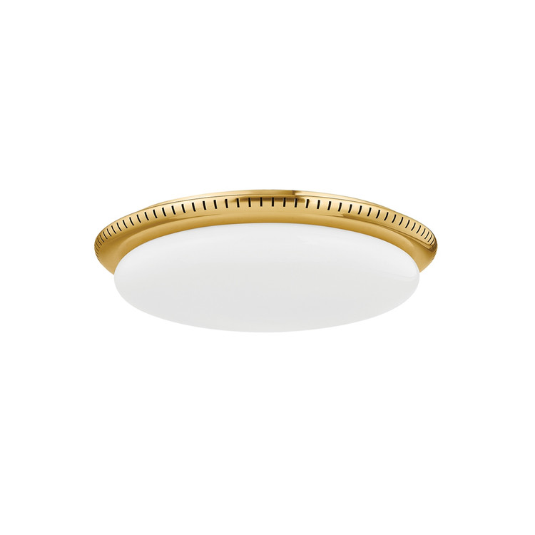 Hudson Valley - 3118-AGB - LED Flush Mount - North Castle - Aged Brass