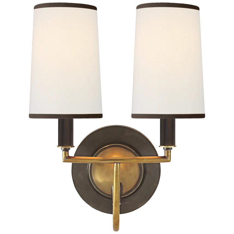 manufacturer_finish:Bronze with Antique Brass|manufacturer_glass:4 x 4.5 x 6 Linen with Black Trim