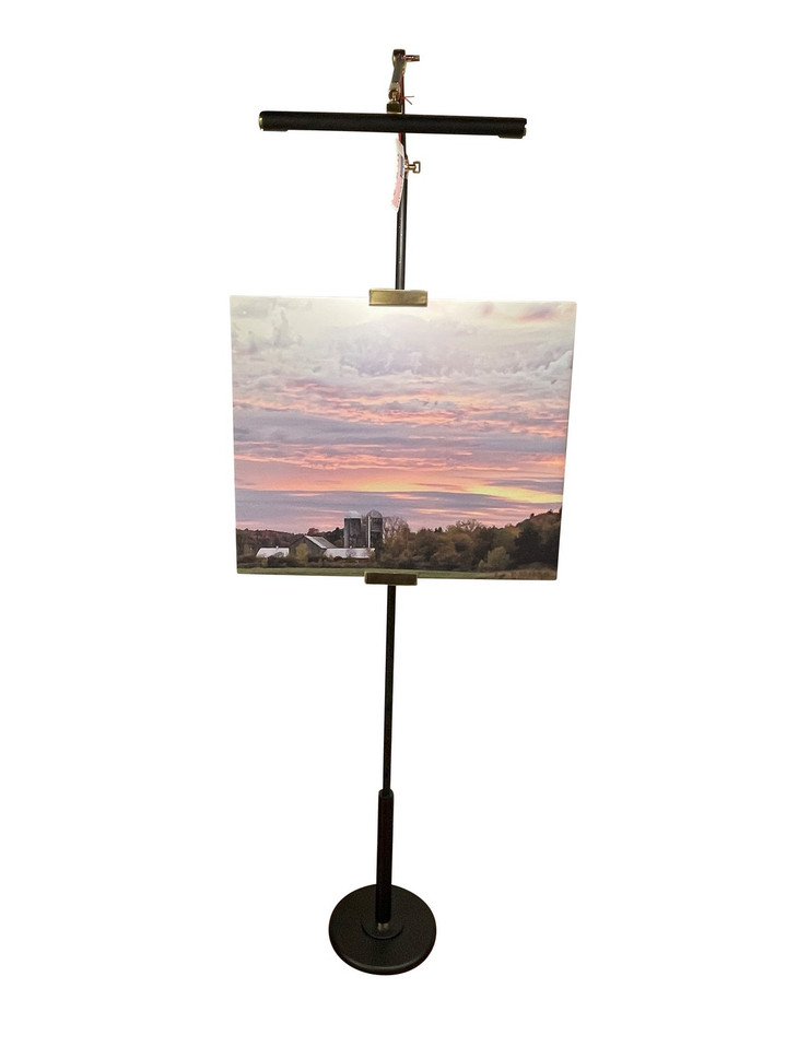 House of Troy - RN300-BLK/PB - LED Floor Lamp - River North - Black/Polished Brass