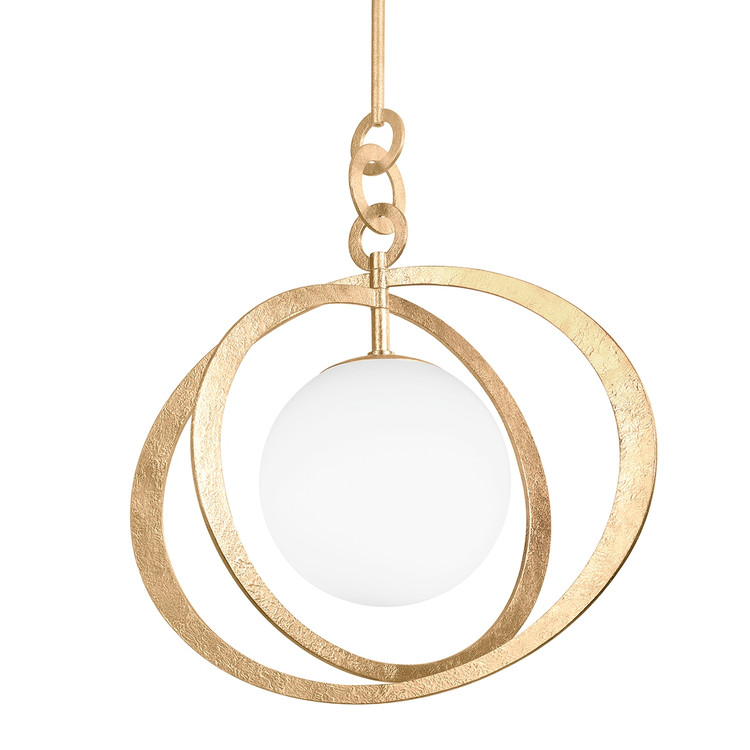 Troy Lighting - F7932-VGL - One Light Pendant - Olancha - Vintage Gold Leaf
