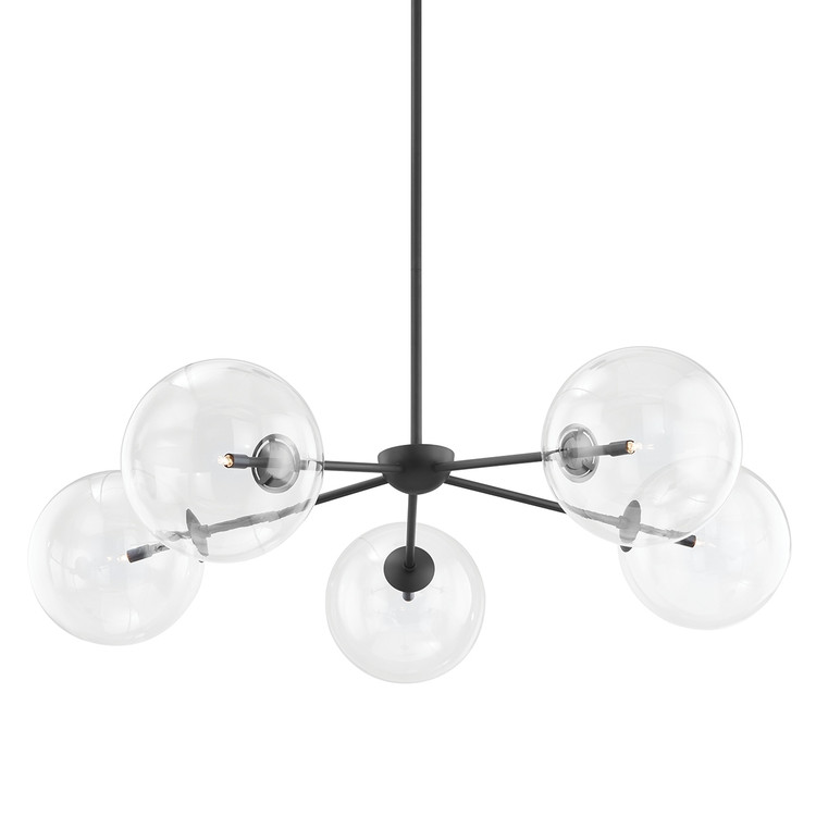 Troy Lighting - F8205-SBK - Five Light Chandelier - Madrid - Soft Black