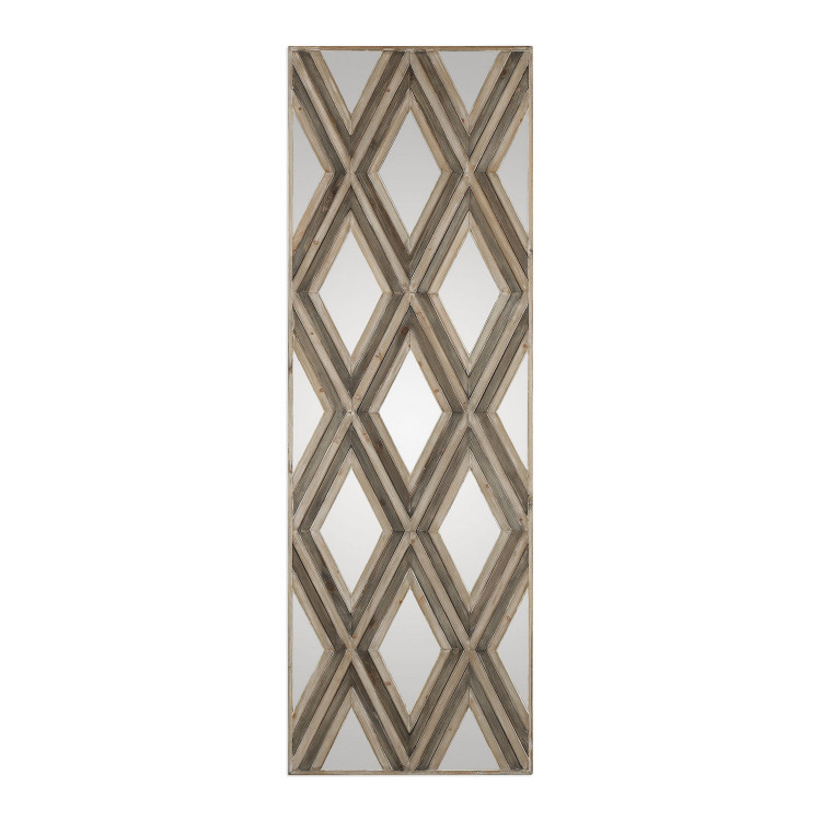 Uttermost - 04116 - Wall Mirror - Tahira - Ivory And Chestnut Gray