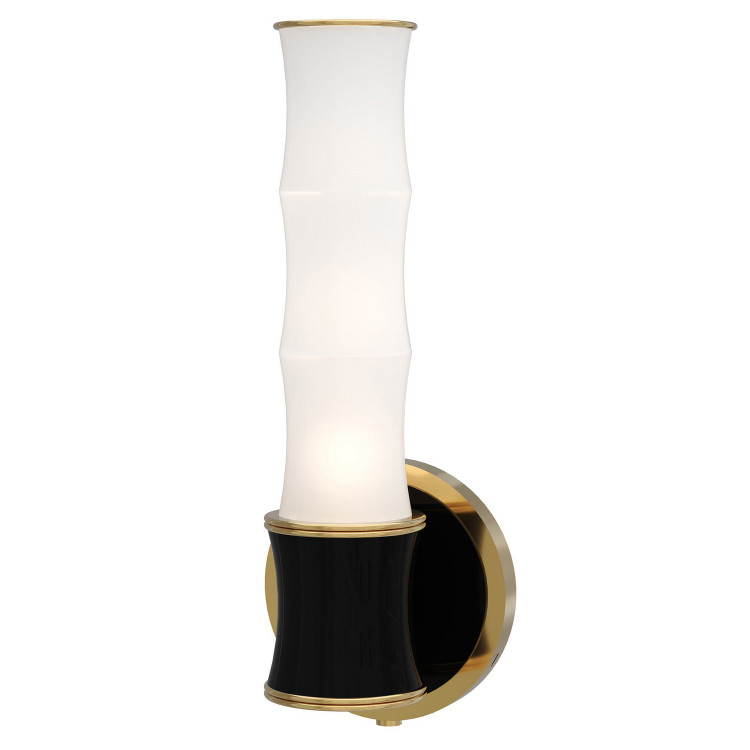 Robert Abbey - OS68 - One Light Wall Sconce - Kane - Obsidian w/Modern Brass
