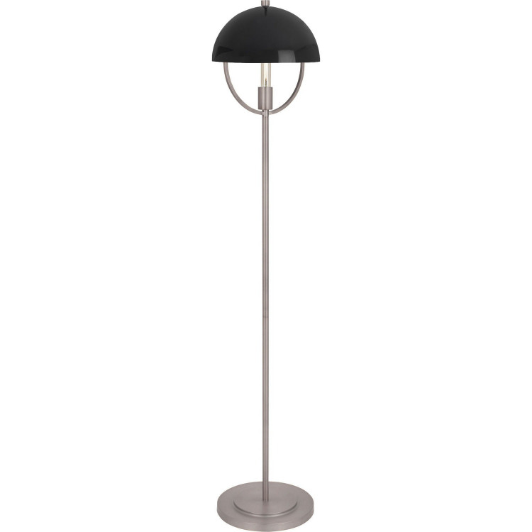 Robert Abbey - P601BLK - One Light Floor Lamp - Mavisten Edition Copernica - Pewter w/Piano Black Painted