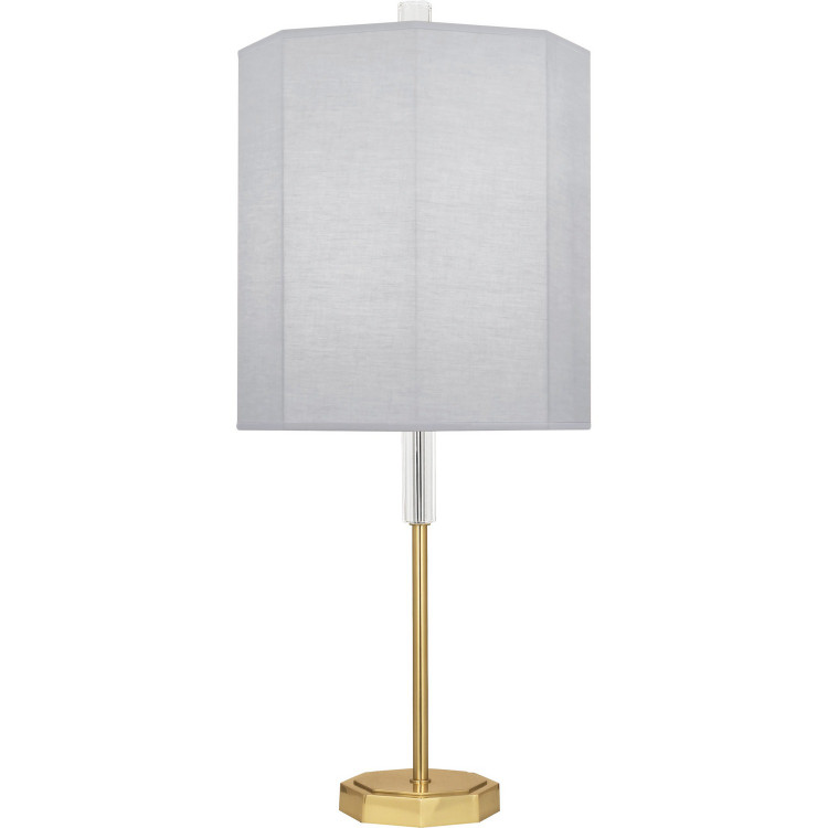 Robert Abbey - PG04 - One Light Table Lamp - Kate - Modern Brass w/ Clear Crystal