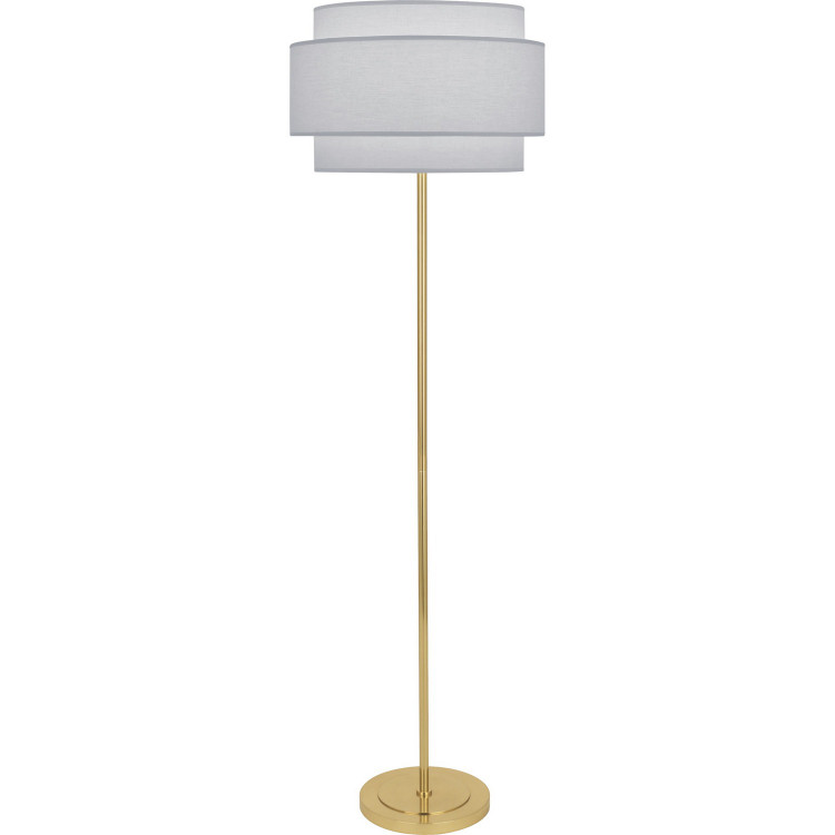 Robert Abbey - PG132 - One Light Floor Lamp - Decker - Modern Brass