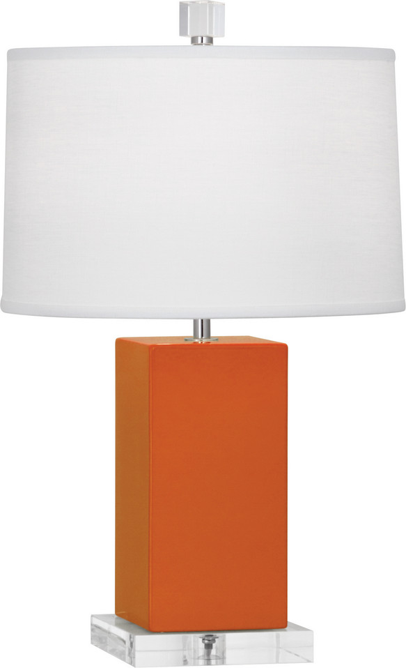 Robert Abbey - PM990 - One Light Accent Lamp - Small Harvey - Pumpkin Glazed Ceramic