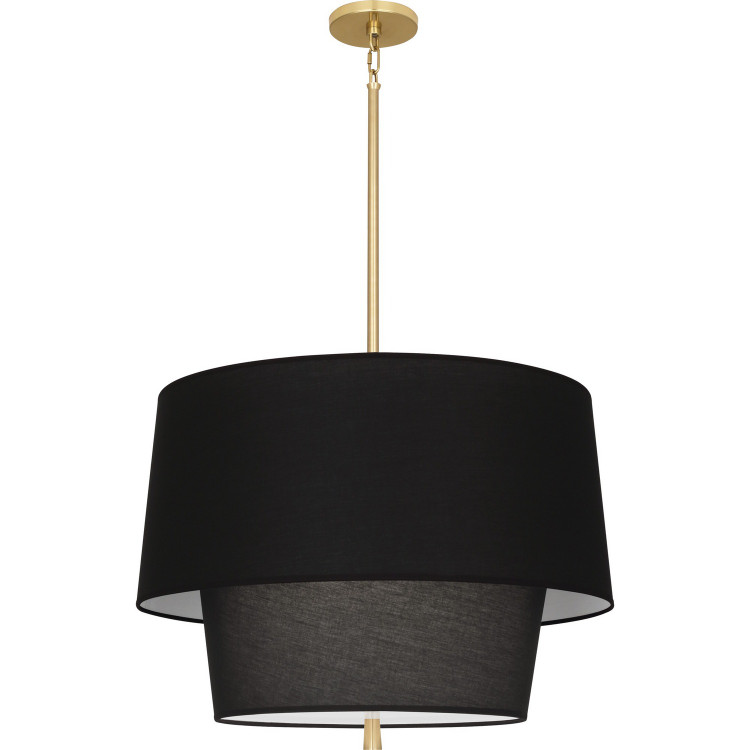Robert Abbey - RB137 - Three Light Pendant - Decker - Modern Brass