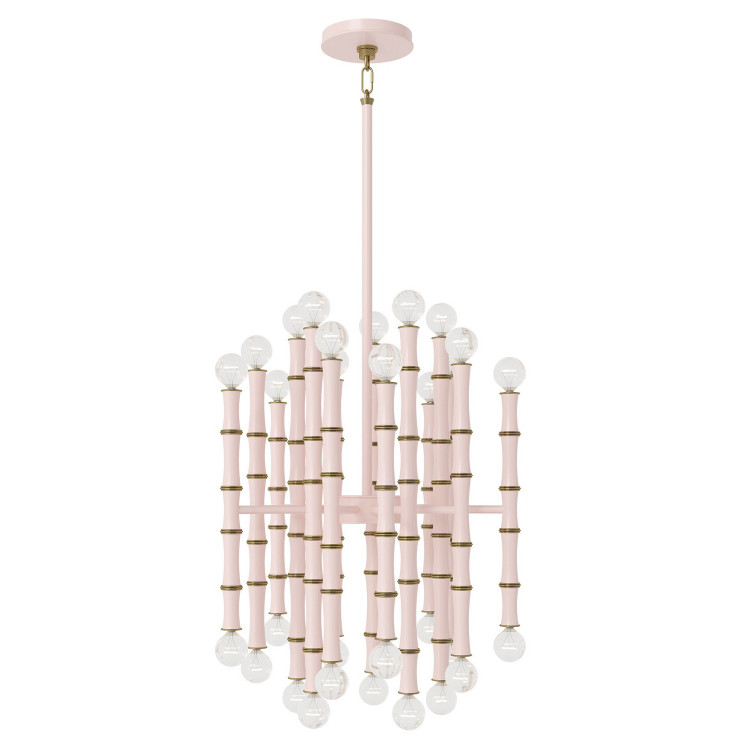 Robert Abbey - RW48 - 30 Light Chandelier - Kane - Rose Water w/Modern Brass