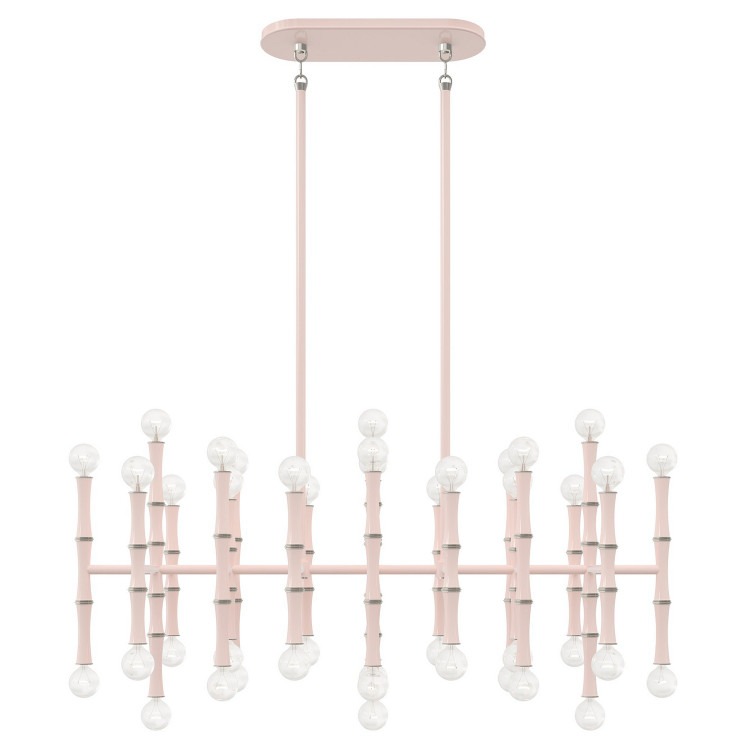 Robert Abbey - RW78 - 42 Light Chandelier - Kane - Rose Water w/Polished Nickel