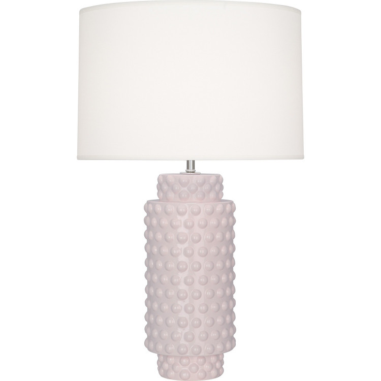 Robert Abbey - RW800 - One Light Table Lamp - Dolly - Rose Water Glazed Textured Ceramic