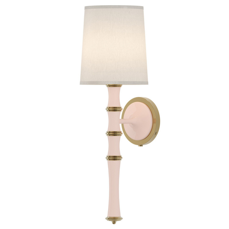 Robert Abbey - RW87 - One Light Wall Sconce - Kane - Rose Water w/Modern Brass