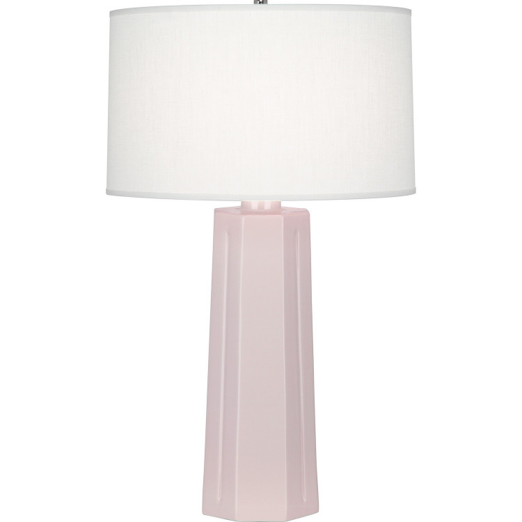 Robert Abbey - RW960 - One Light Table Lamp - Mason - Rose Water Glazed Ceramic