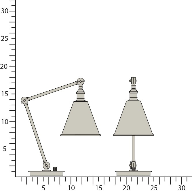 Robert Abbey - S2419 - One Light Table Lamp - Alloy - Polished Nickel