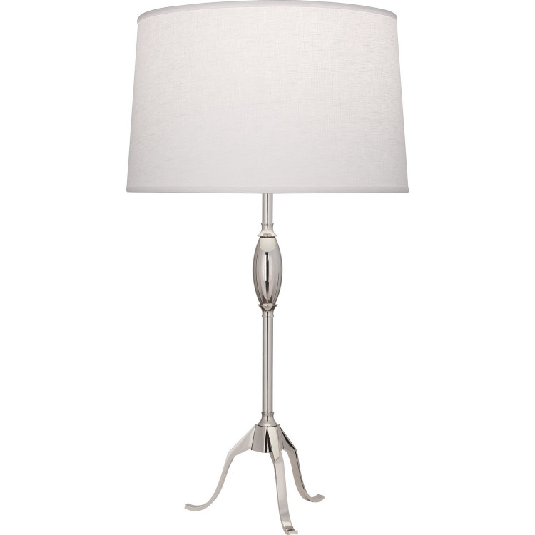 Robert Abbey - S465 - One Light Table Lamp - Grace - POLISHED NICKEL