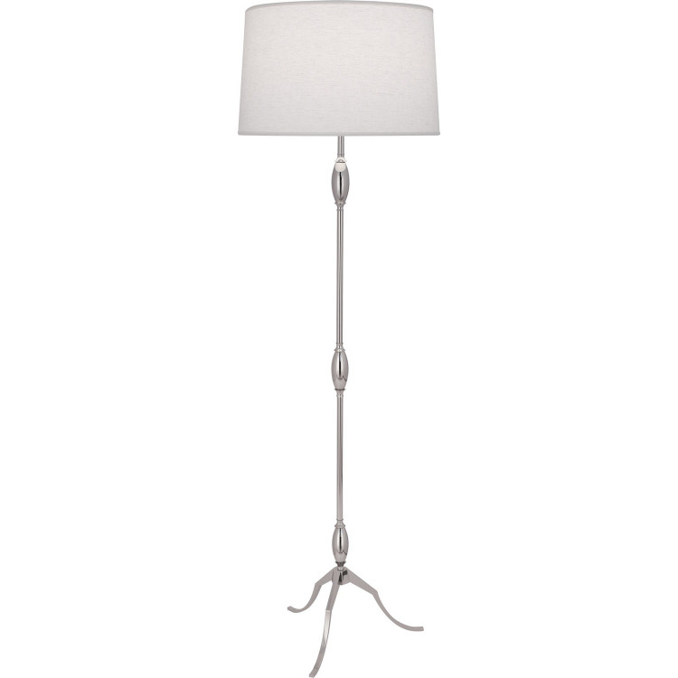 Robert Abbey - S466 - One Light Floor Lamp - Grace - POLISHED NICKEL
