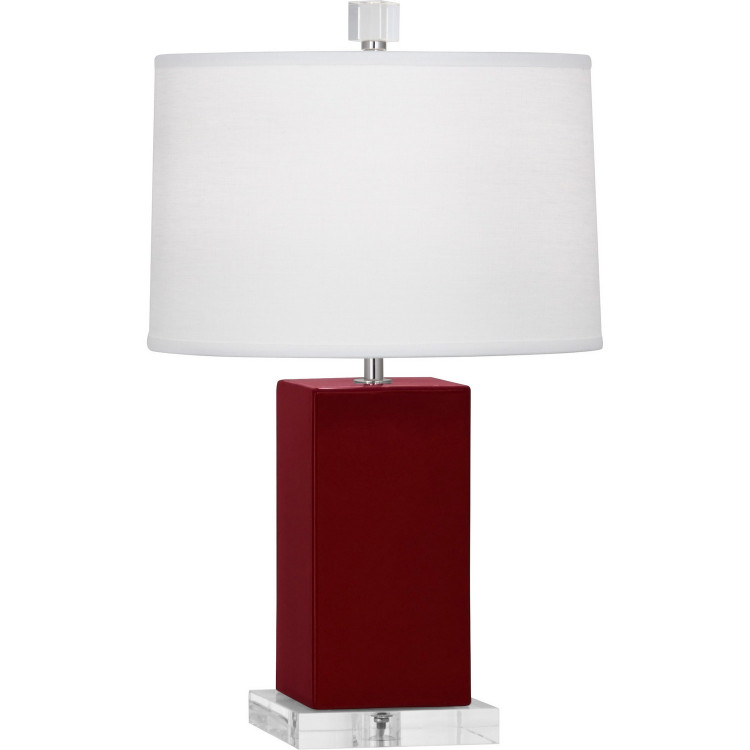 Robert Abbey - SA990 - One Light Accent Lamp - Small Harvey - Sangria Glazed Ceramic