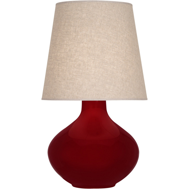 Robert Abbey - SA991 - One Light Table Lamp - June - Sangria Glazed Ceramic
