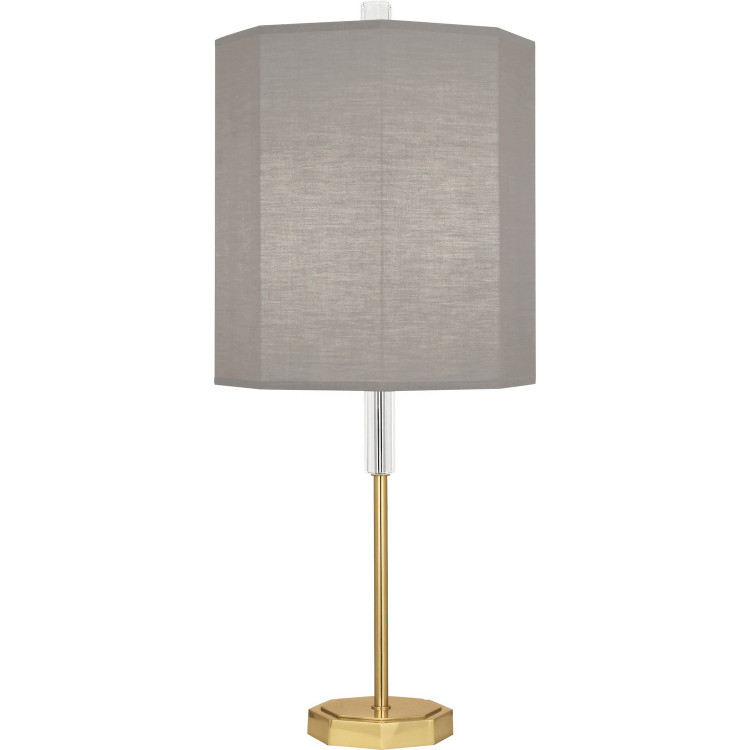 Robert Abbey - SG04 - One Light Table Lamp - Kate - Modern Brass w/ Clear Crystal