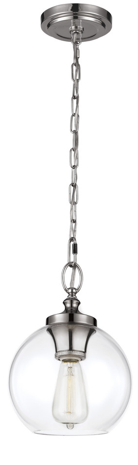 Visual Comfort Studio - P1308PN - One Light Pendant - Tabby - Polished Nickel