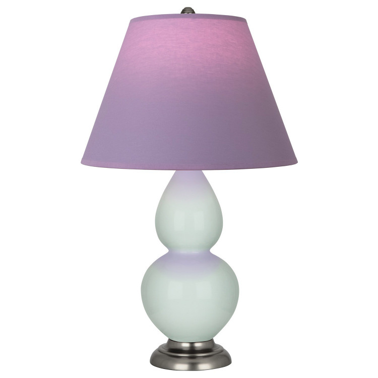 Robert Abbey - 1788L - One Light Accent Lamp - Small Double Gourd - Celadon Glazed Ceramic w/Antique Silver