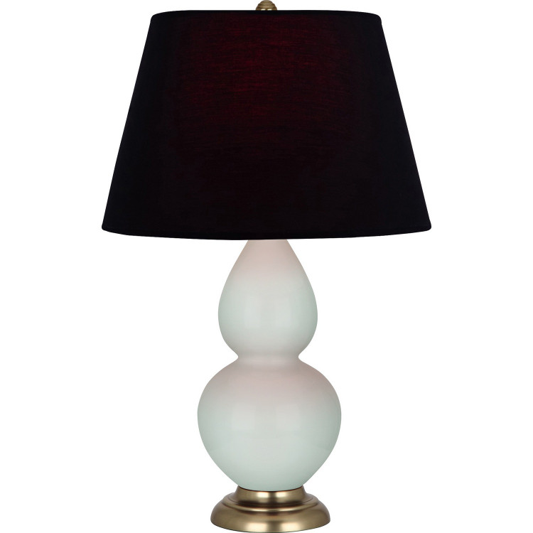 Robert Abbey - 1789K - One Light Table Lamp - Double Gourd - Celadon Glazed Ceramic w/Antique Natural Brass