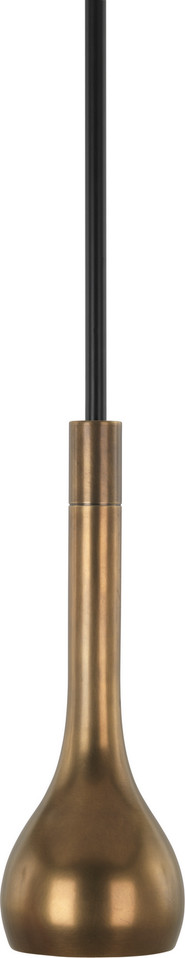 Robert Abbey - 2134 - One Light Pendant - Axis - Aged Brass w/Cocoa Brown