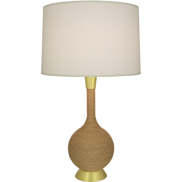 Robert Abbey - 477 - One Light Table Lamp - Hatteras - Natural Rope w/Modern Brass