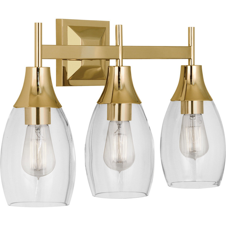 Robert Abbey - 486 - Three Light Wall Sconce - Grace - Modern Brass