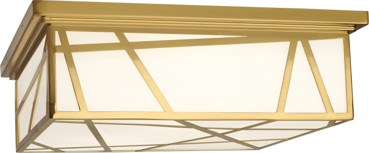 Robert Abbey - 535 - Three Light Flushmount - Michael Berman Bond - Modern Brass